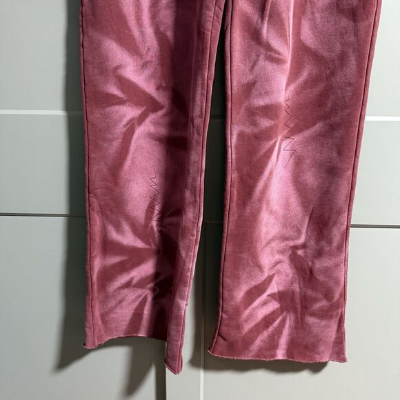 I.Am.Gia Women Josai Embroider Logo Wide Leg Sweatpants Pink Small Lounge Cozy - Picture 4 of 11